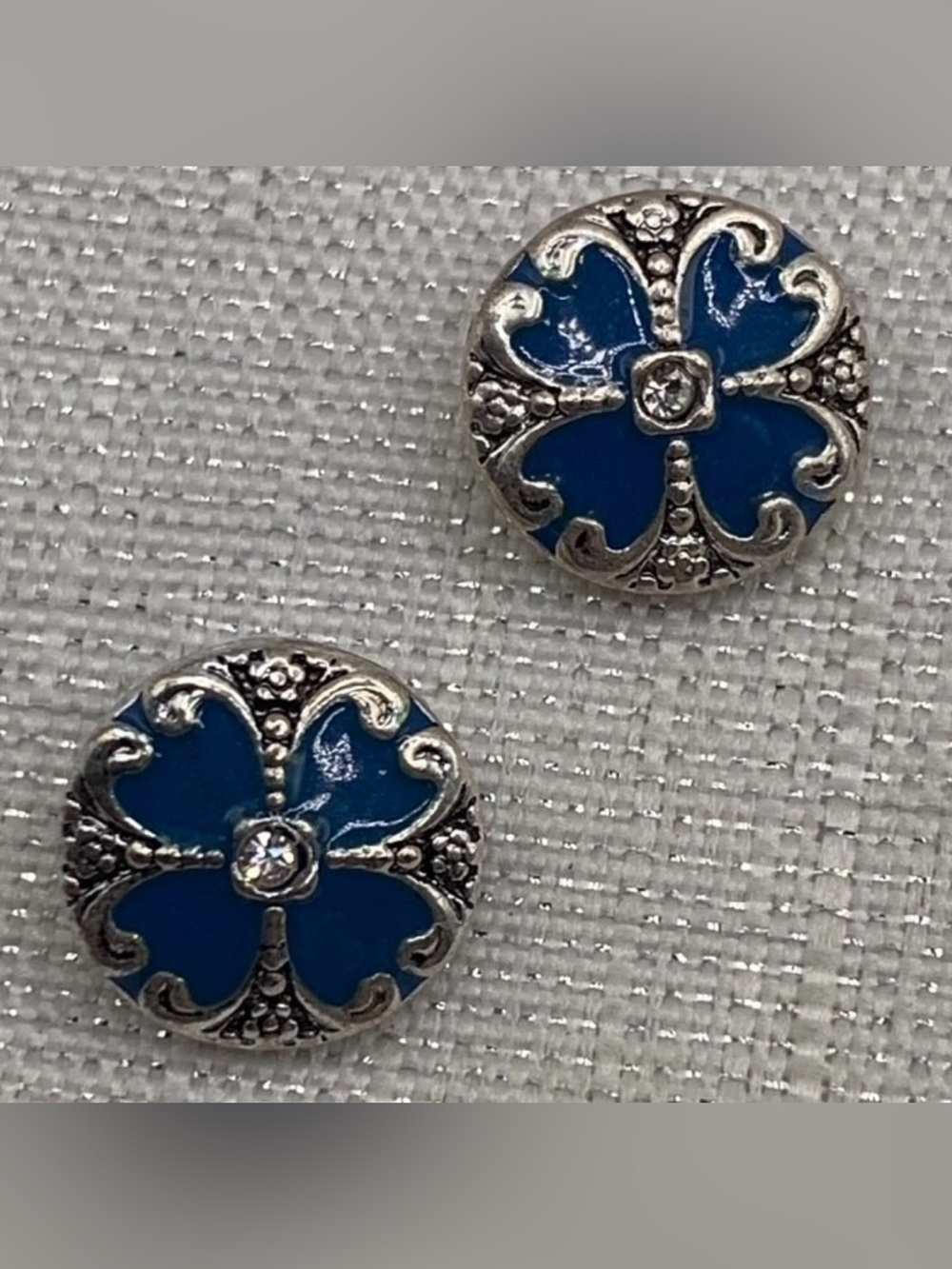 PETITE CHARM - FLOWERS - 12mm/13mm - Matching Snap Button Charms - Set of 2